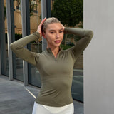Half zip matcha top - NORTHLINE LABEL AS