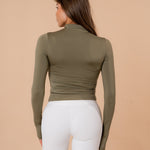 Half zip matcha top - NORTHLINE LABEL AS