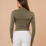 Half zip matcha top - NORTHLINE LABEL AS