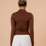 Half zip milk chocolate top - NORTHLINE LABEL AS