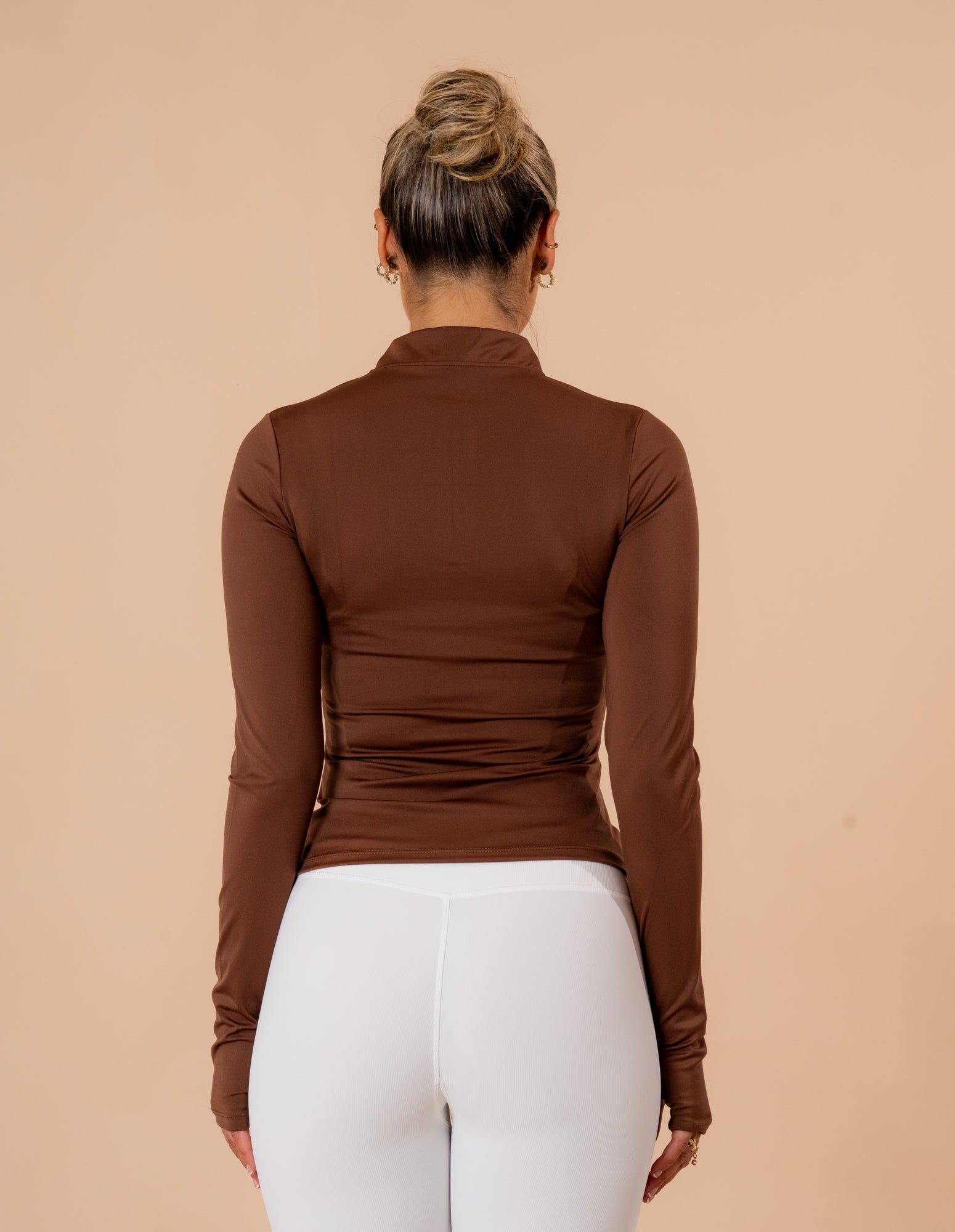 Half zip milk chocolate top - NORTHLINE LABEL AS
