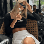 It Girl Top Black - NORTHLINE LABEL AS
