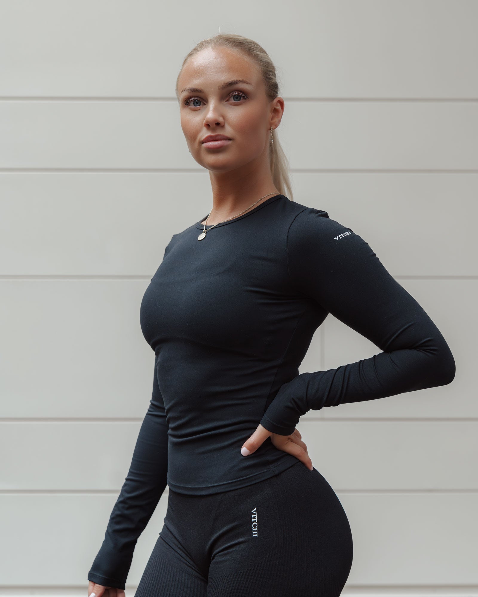 Long sleeve top black - NORTHLINE LABEL AS