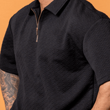 Lumière Black Half Zip Gold - NORTHLINE LABEL AS