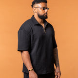 Lumière Black Half Zip Gold - NORTHLINE LABEL AS