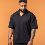 Lumière Black Half Zip Gold - NORTHLINE LABEL AS