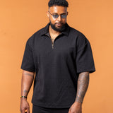 Lumière Black Half Zip Gold - NORTHLINE LABEL AS
