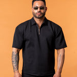 Lumière Black Half Zip Gold - NORTHLINE LABEL AS