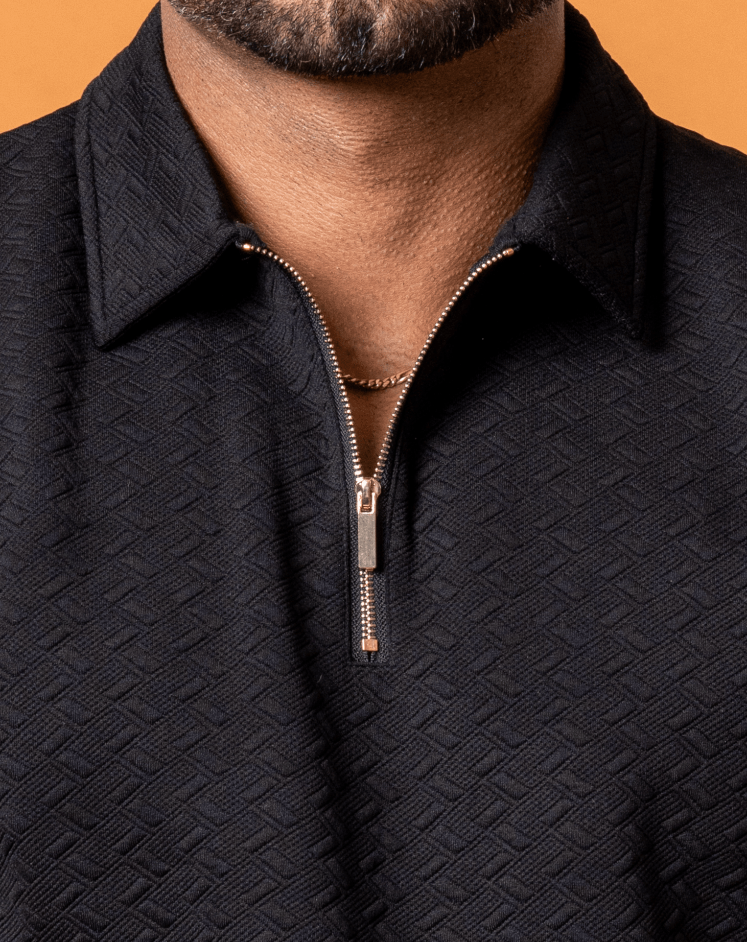 Lumière Black Half Zip Gold - NORTHLINE LABEL AS