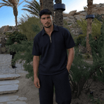 Lumière Black Half Zip Gold - NORTHLINE LABEL AS