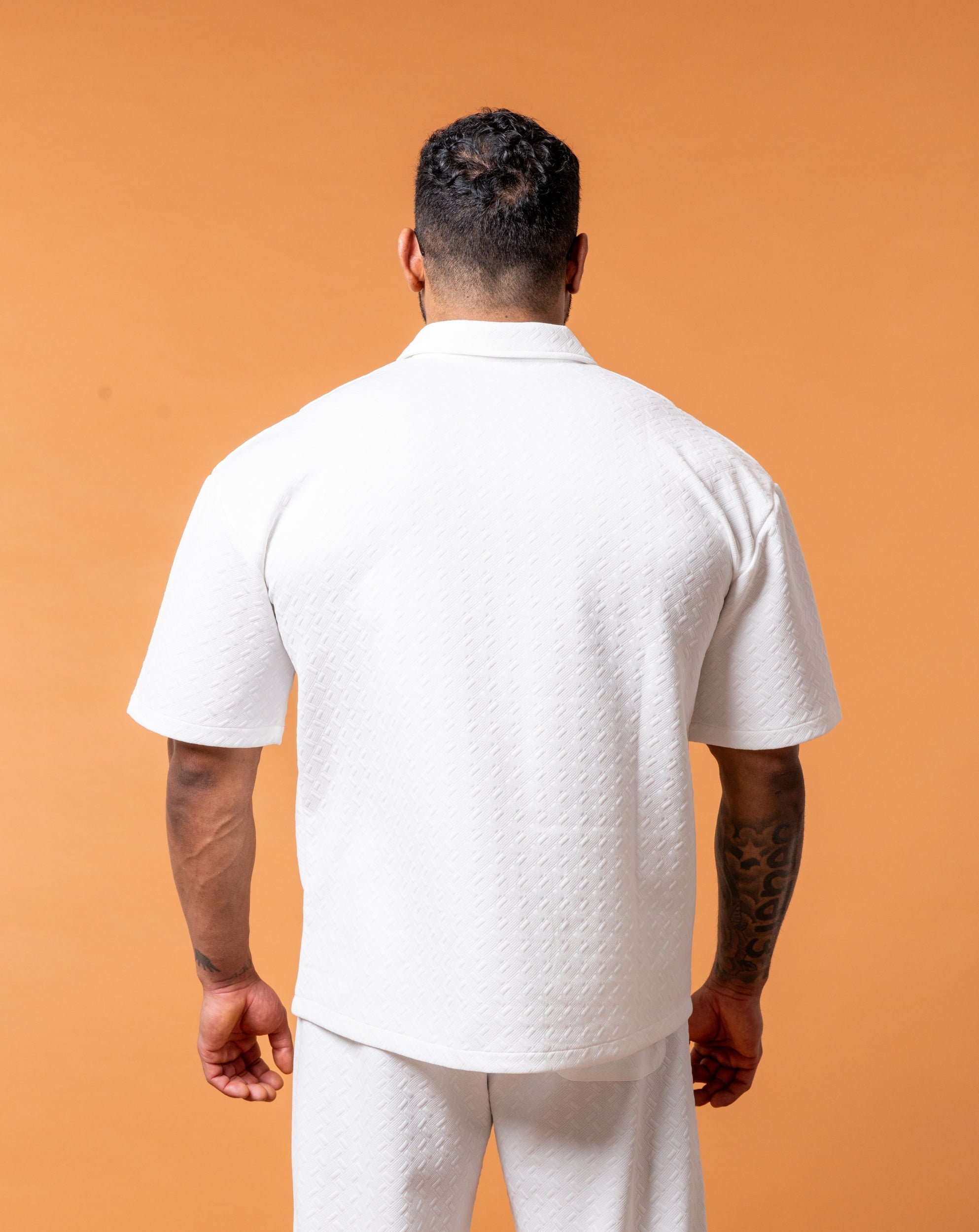 Lumière White Half Zip Gold - NORTHLINE LABEL AS