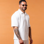 Lumière White Half Zip Gold - NORTHLINE LABEL AS