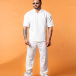 Lumière White Half Zip Gold - NORTHLINE LABEL AS