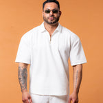 Lumière White Half Zip Gold - NORTHLINE LABEL AS