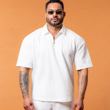 Lumière White Half Zip Gold - NORTHLINE LABEL AS