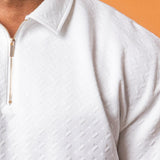Lumière White Half Zip Gold - NORTHLINE LABEL AS