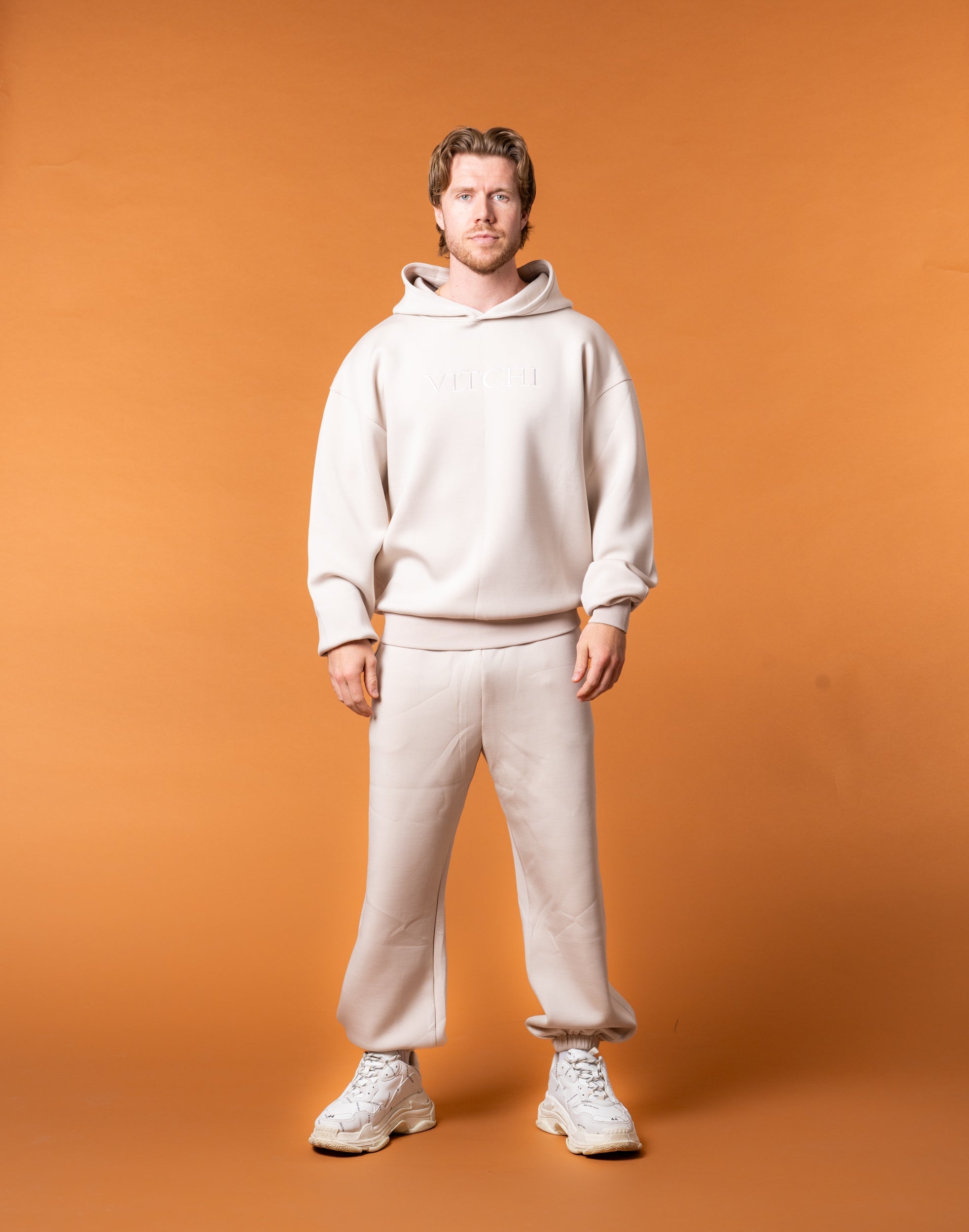 Luxe Mocha Tracksuit Hoodie Man - NORTHLINE LABEL AS