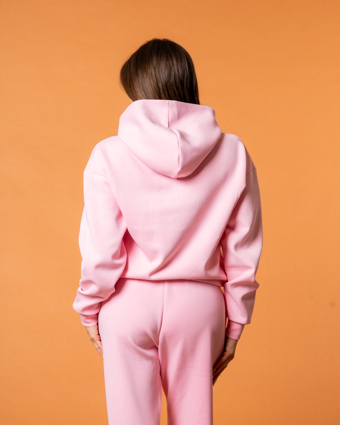 Luxe Tracksuit Hoodie Oversized Baby Pink - NORTHLINE LABEL AS