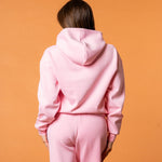 Luxe Tracksuit Hoodie Oversized Baby Pink - NORTHLINE LABEL AS