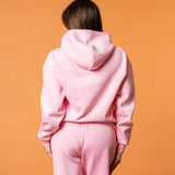 Luxe Tracksuit Hoodie Oversized Baby Pink - NORTHLINE LABEL AS