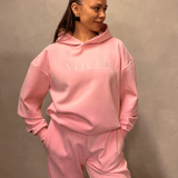 Luxe Tracksuit Hoodie Oversized Baby Pink - NORTHLINE LABEL AS