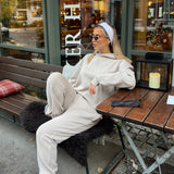 Luxe Tracksuit Hoodie Oversized Mocha - NORTHLINE LABEL AS