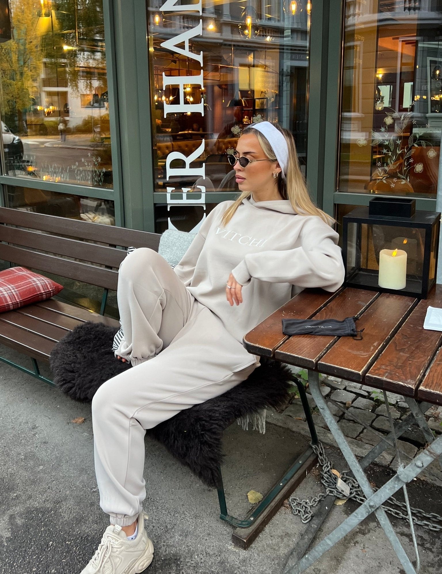 Luxe Tracksuit Hoodie Oversized Mocha - NORTHLINE LABEL AS
