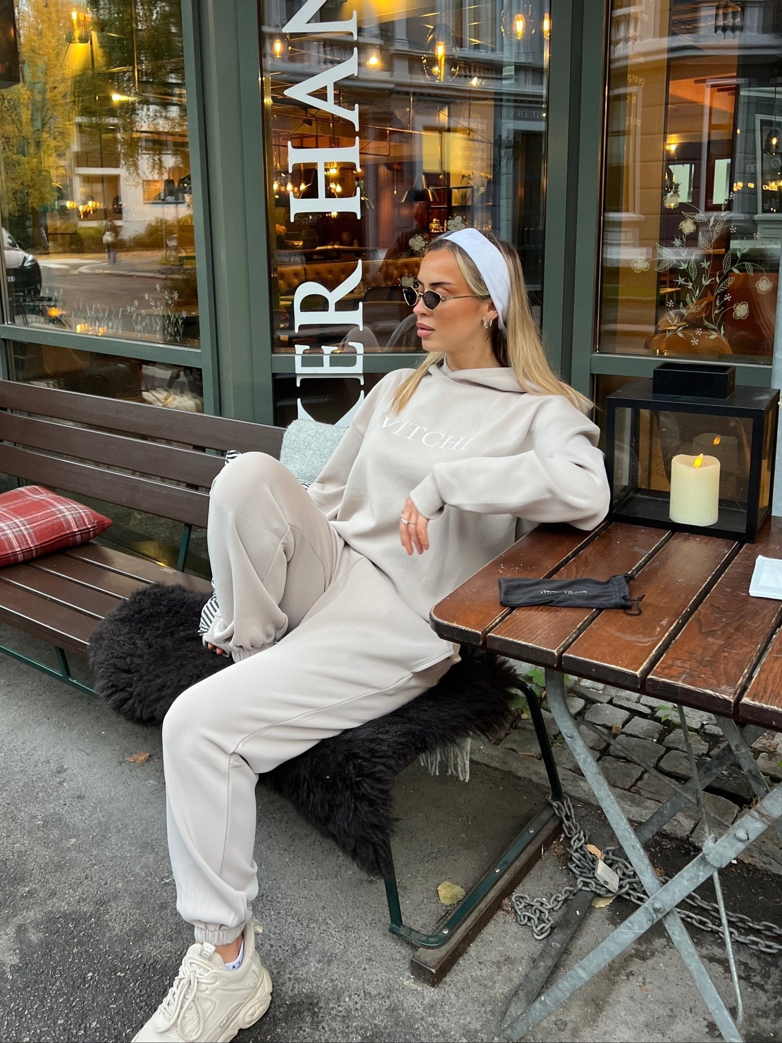Luxe Tracksuit Hoodie Oversized Mocha - NORTHLINE LABEL AS