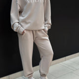 Luxe Tracksuit Hoodie Oversized Mocha - NORTHLINE LABEL AS