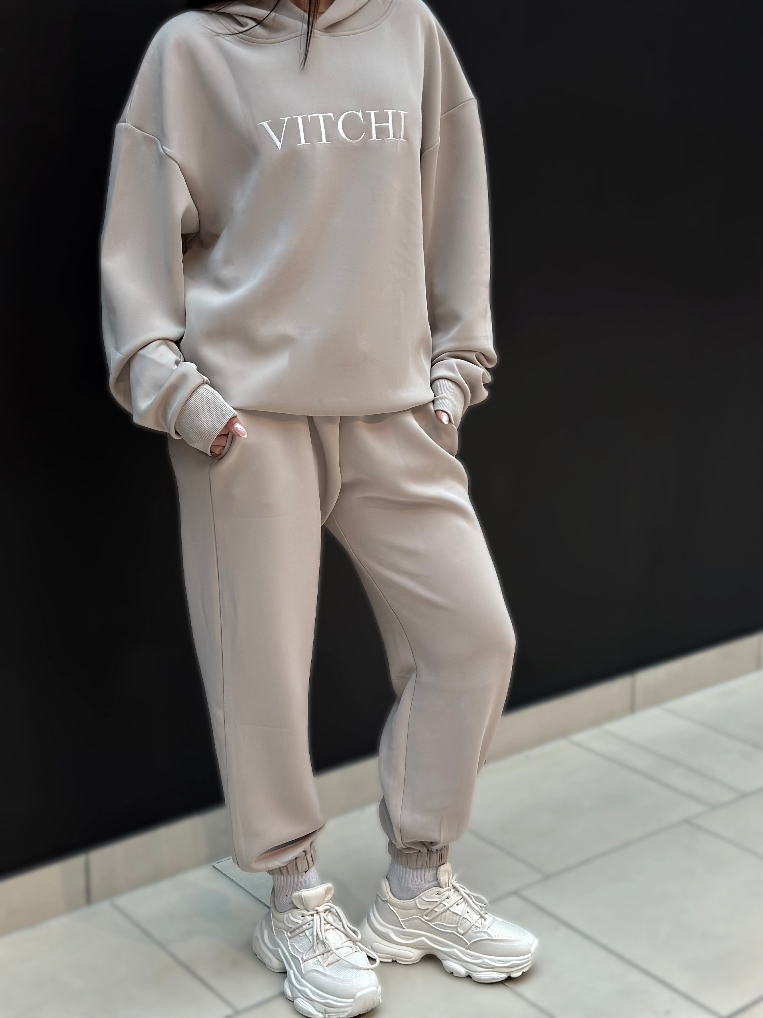 Luxe Tracksuit Hoodie Oversized Mocha - NORTHLINE LABEL AS