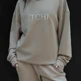 Luxe Tracksuit Hoodie Oversized Mocha - NORTHLINE LABEL AS