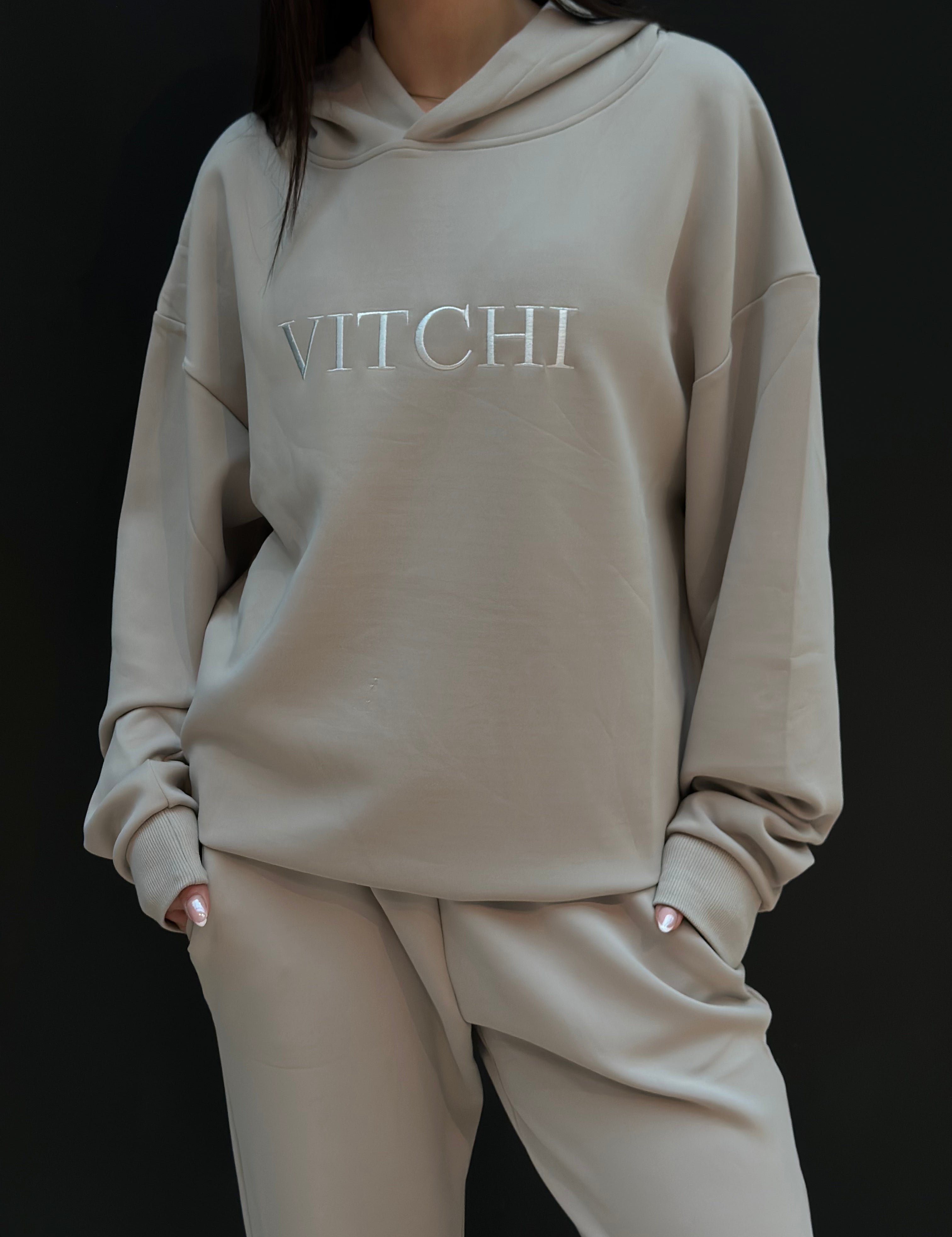 Luxe Tracksuit Hoodie Oversized Mocha - NORTHLINE LABEL AS