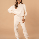 Luxe Tracksuit Hoodie Oversized Vanilla - NORTHLINE LABEL AS
