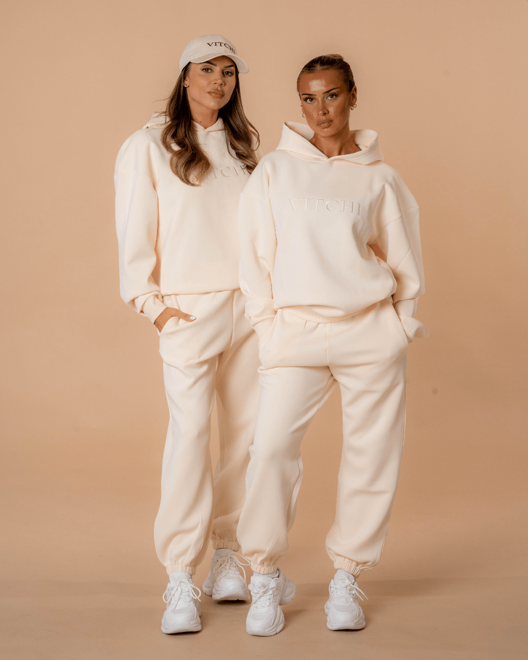 Luxe Tracksuit Hoodie Oversized Vanilla - NORTHLINE LABEL AS