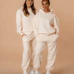 Luxe Tracksuit Hoodie Oversized Vanilla - NORTHLINE LABEL AS