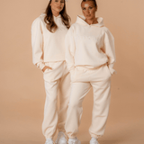 Luxe Tracksuit Hoodie Oversized Vanilla - NORTHLINE LABEL AS