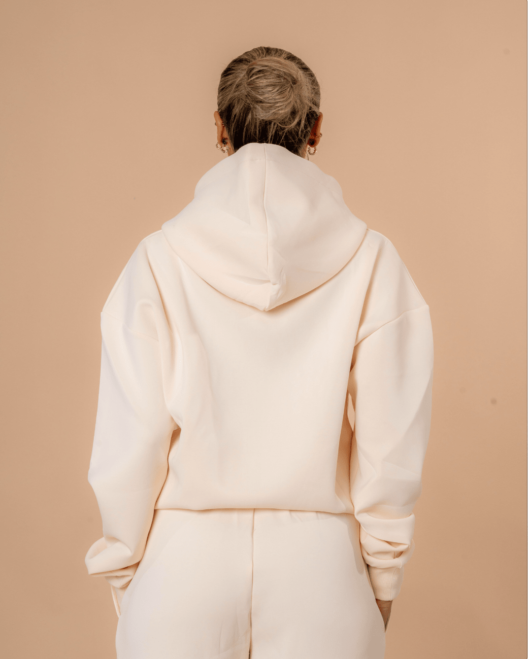 Luxe Tracksuit Hoodie Oversized Vanilla - NORTHLINE LABEL AS