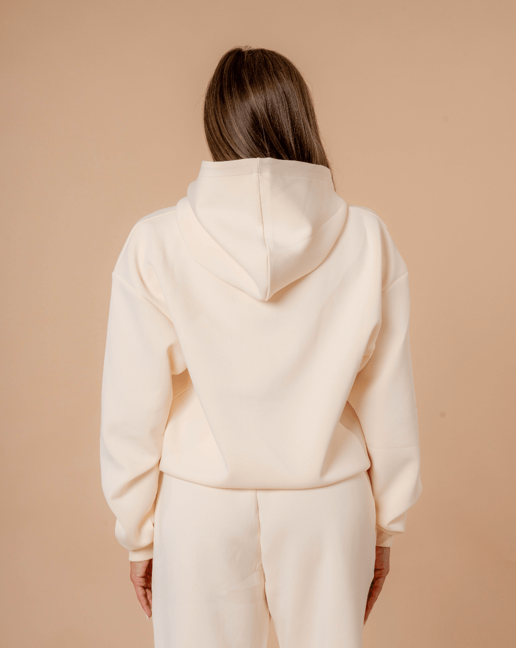 Luxe Tracksuit Hoodie Oversized Vanilla - NORTHLINE LABEL AS