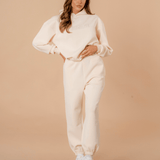 Luxe Tracksuit Hoodie Oversized Vanilla - NORTHLINE LABEL AS