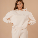 Luxe Tracksuit Hoodie Oversized Vanilla - NORTHLINE LABEL AS