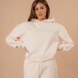 Luxe Tracksuit Hoodie Oversized Vanilla - NORTHLINE LABEL AS