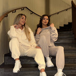 Luxe Tracksuit Hoodie Oversized Vanilla - NORTHLINE LABEL AS