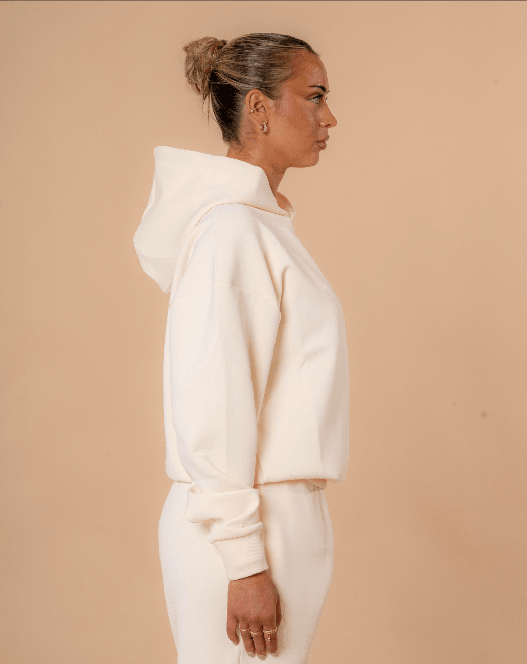 Luxe Tracksuit Hoodie Oversized Vanilla - NORTHLINE LABEL AS