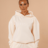 Luxe Tracksuit Hoodie Oversized Vanilla - NORTHLINE LABEL AS