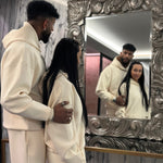 Luxe Tracksuit Hoodie Oversized Vanilla (Man) - NORTHLINE LABEL AS
