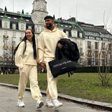 Luxe Tracksuit Hoodie Oversized Vanilla (Man) - NORTHLINE LABEL AS