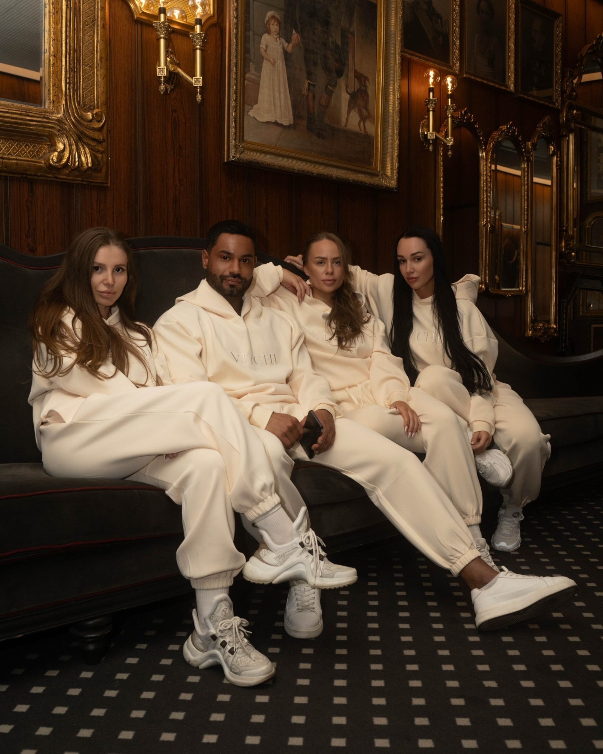 Luxe Tracksuit Hoodie Oversized Vanilla (Man) - NORTHLINE LABEL AS