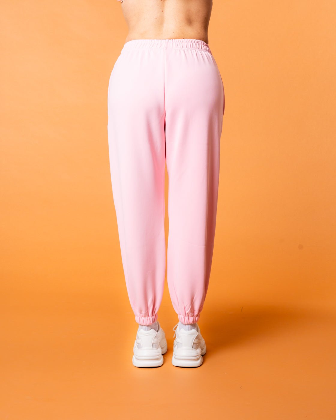 Luxe Tracksuit Pants Oversized Baby Pink - NORTHLINE LABEL AS
