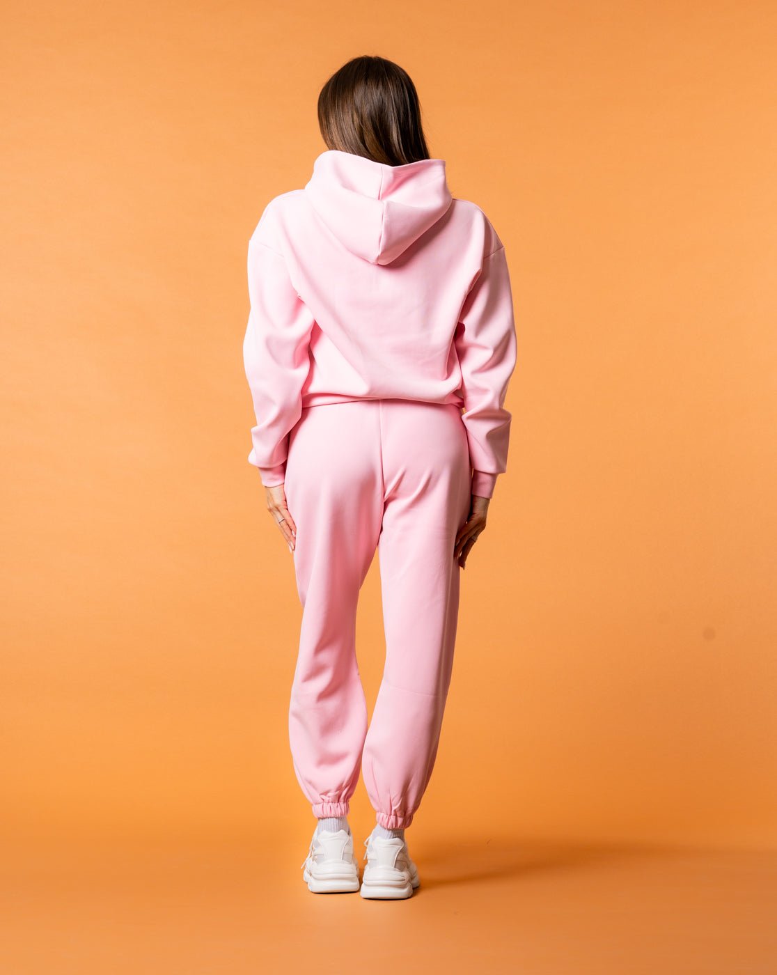 Luxe Tracksuit Pants Oversized Baby Pink - NORTHLINE LABEL AS