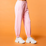 Luxe Tracksuit Pants Oversized Baby Pink - NORTHLINE LABEL AS
